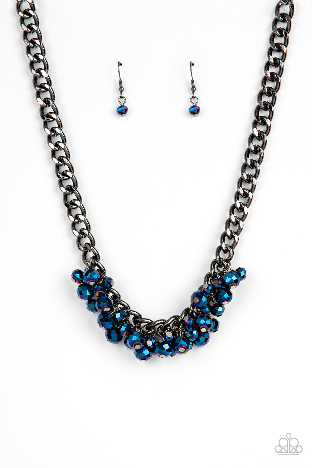 Galactic Knockout - Blue Necklace