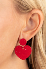 Load image into Gallery viewer, Just a Little Crush - Red Earring
