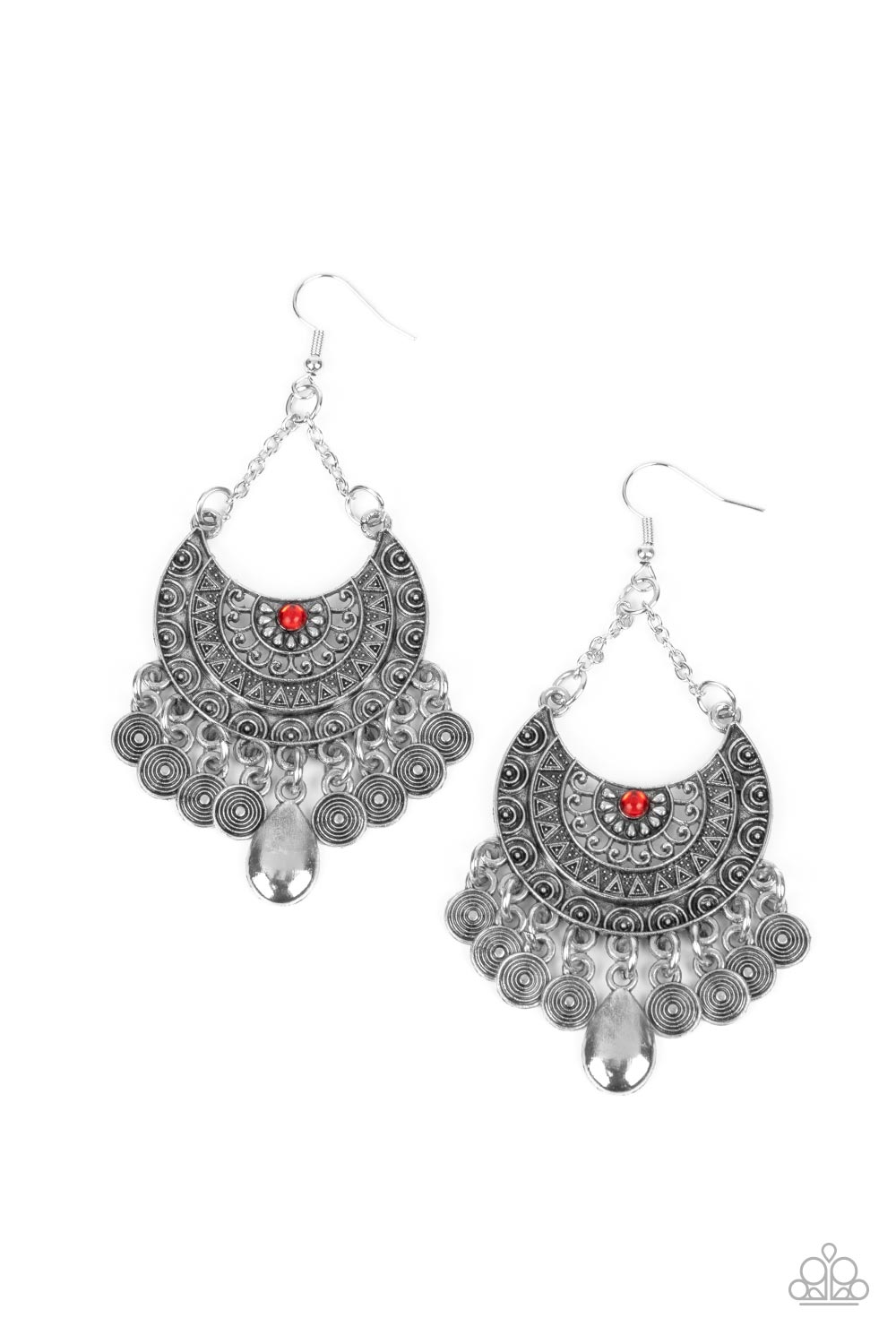 Lunar Allure - Red Earring