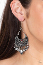 Load image into Gallery viewer, Lunar Allure - Red Earring
