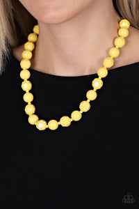 Popping Promenade - Yellow Necklace