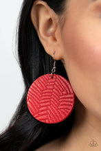 Load image into Gallery viewer, Leathery Loungewear - Red Earring
