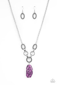 Mystical Mineral - Purple Necklace