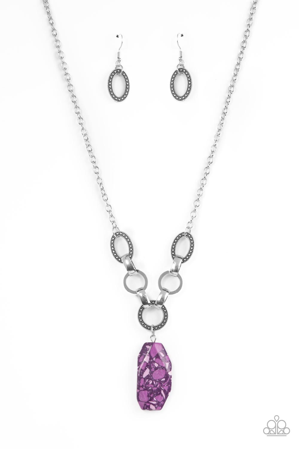 Mystical Mineral - Purple Necklace