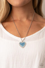 Load image into Gallery viewer, Heart Full of Luster - Blue Necklace
