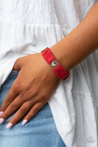 Lusting for Wanderlust - Red Bracelet