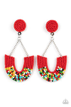 Load image into Gallery viewer, Make it RAINBOW - Red Earring
