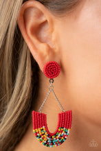 Load image into Gallery viewer, Make it RAINBOW - Red Earring
