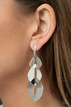 Load image into Gallery viewer, Enveloped in Edge - Silver Earring
