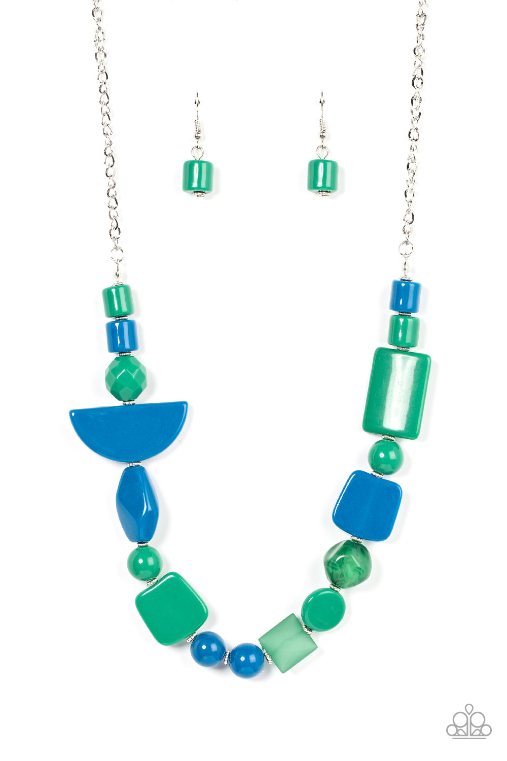 Tranquil Trendsetter - Green Necklace