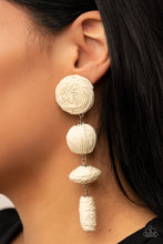 Load image into Gallery viewer, Twine Tango - White Earring
