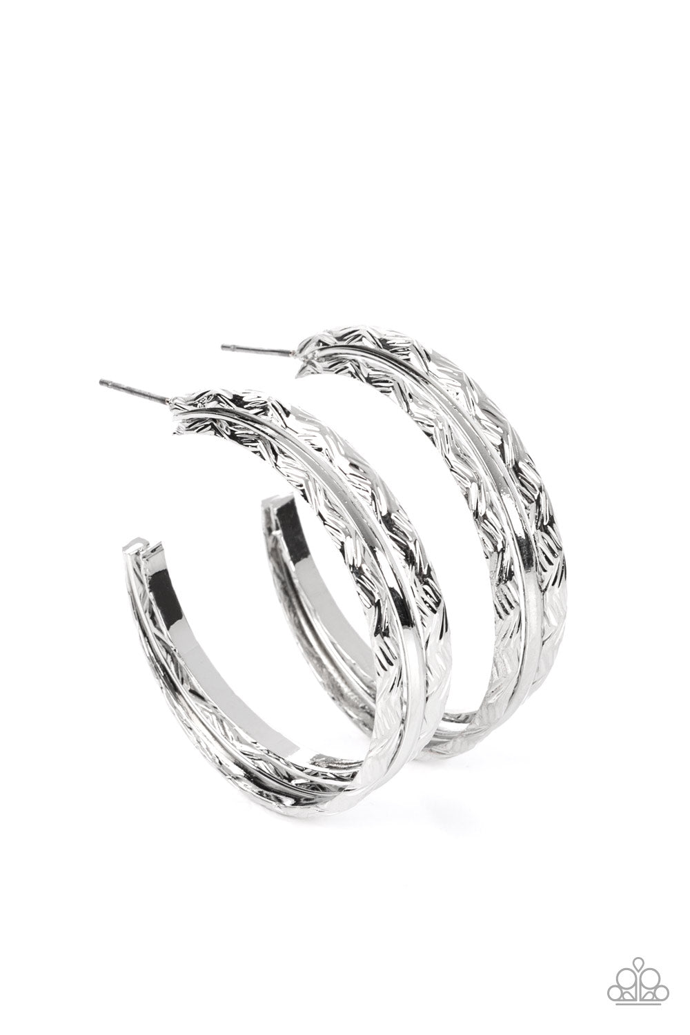 CONTOUR de Force - Silver Earring