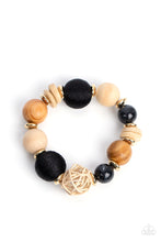 Load image into Gallery viewer, Happily Homespun - Black Bracelet
