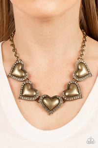 Kindred Hearts - Brass Necklace