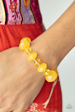 Load image into Gallery viewer, Keep GLOWING Forward - Yellow Bracelet
