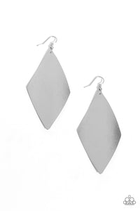 Retro Rally - Silver Earring