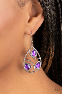 Send the BRIGHT Message - Purple Earring