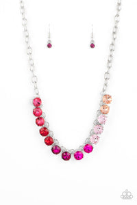 Rainbow Resplendence - Pink Necklace