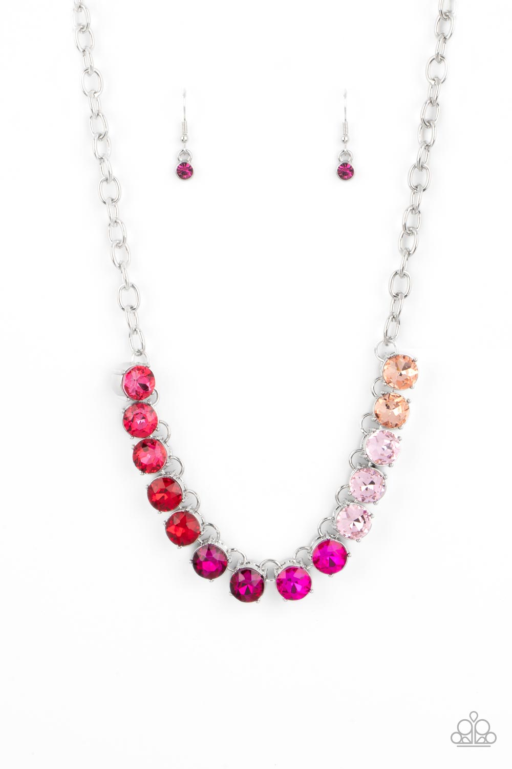 Rainbow Resplendence - Pink Necklace