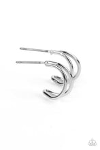 Load image into Gallery viewer, Charming Crescents - Silver Earring
