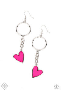 Don’t Miss a HEARTBEAT - Pink Earring