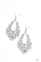 Load image into Gallery viewer, Majestic Masquerade - White Earring
