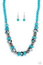 Load image into Gallery viewer, Warped Whimsicality - Blue Necklace
