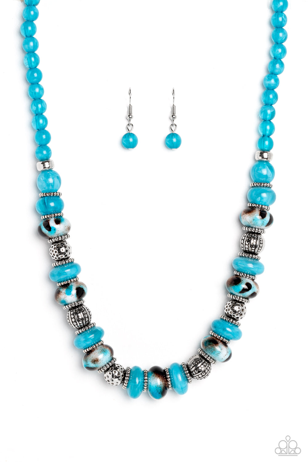 Warped Whimsicality - Blue Necklace