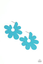 Load image into Gallery viewer, Flower Power Fantasy - Blue Earring
