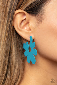 Flower Power Fantasy - Blue Earring