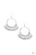 Load image into Gallery viewer, Fringe Fanfare - Silver Earring
