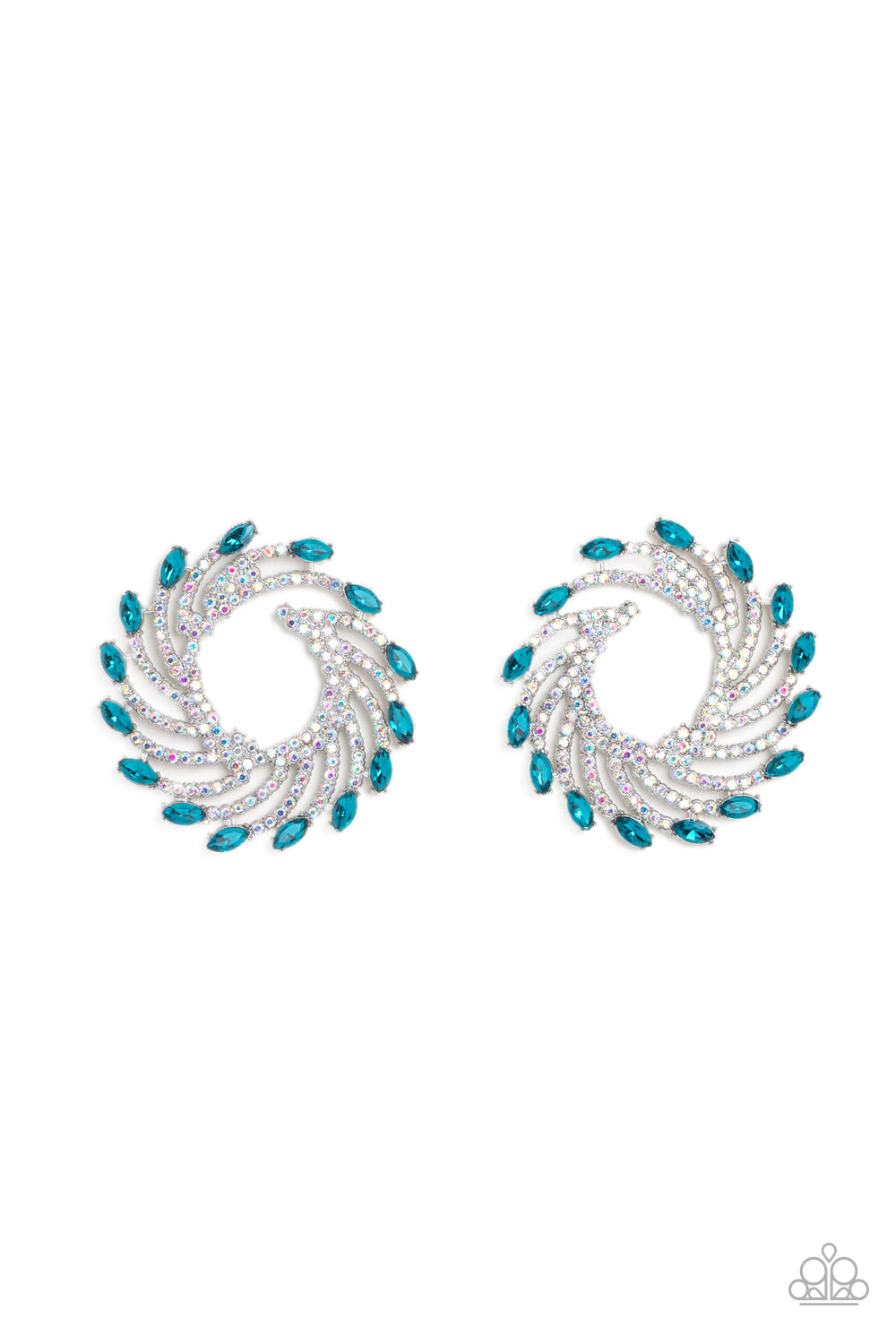 Firework Fanfare - Blue Earring