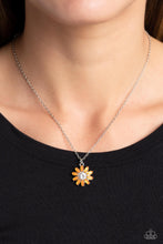 Load image into Gallery viewer, Daisy Diva - Orange Necklace
