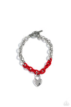 Load image into Gallery viewer, Locked and Loved - Red Bracelet
