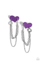 Load image into Gallery viewer, Altered Affection - Purple Earring
