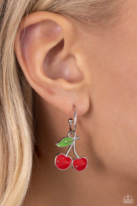 Cherry Caliber - Red Earring