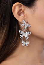 Load image into Gallery viewer, Fluttering Finale - White Earring
