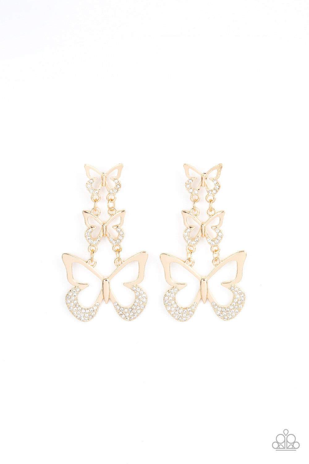 Flamboyant Flutter - Silver Earring